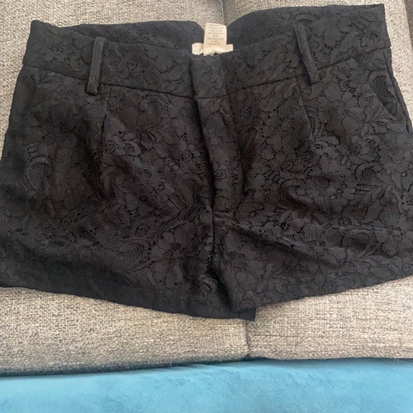 SANS SOUCI SHORTS BLACK LACE NWT - Picture 1 of 5